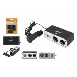 Autoadaptér 2x 12V, 2x USB