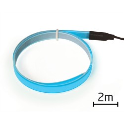 Svietiací pásik, 2m, modrý