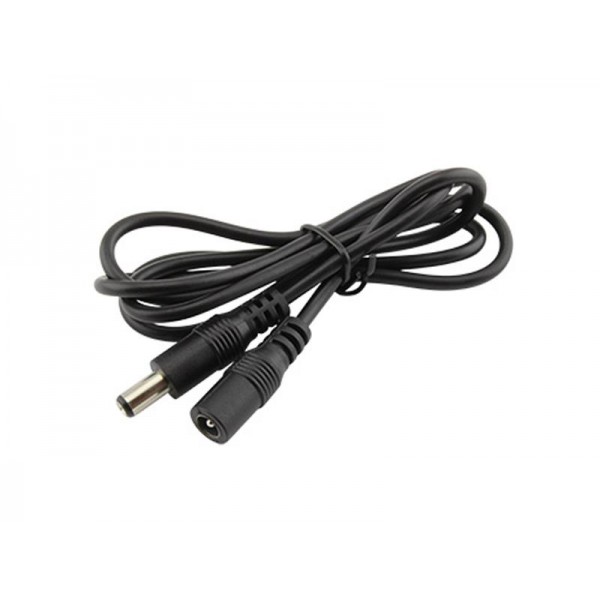 Predlžovací kábel s konektormi DC 5,5 x 2,1mm, vidlica + zásuvka, 100cm