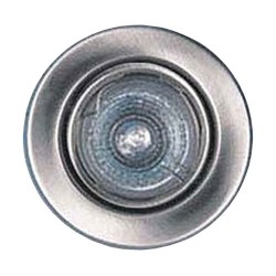 Svietidlo podhľadové pevné chrom mat. pre žiarovku 50mm MR,GU
