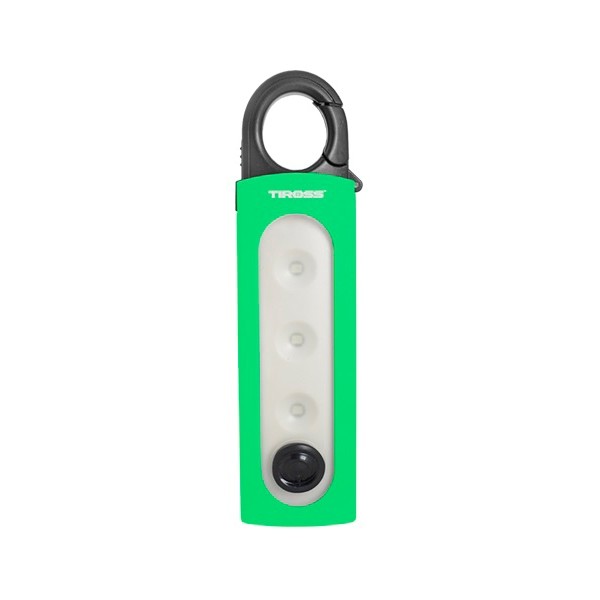 Svietidlo ručné TIROSS TS-1839 1 LED+COB, 4x AAA zelená