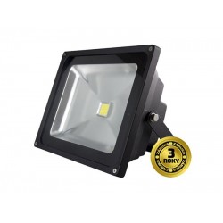 LED vonkajší reflektor, 30W, 2100lm, AC 230V, čierny