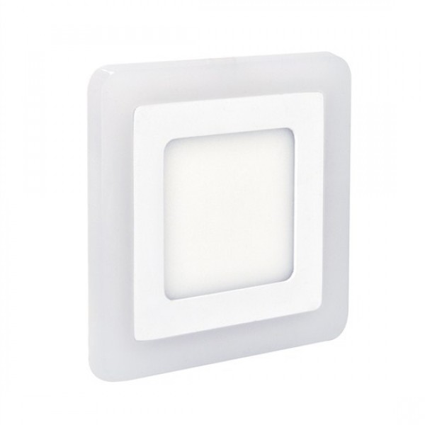 70/5000 LED podsvietený panel, podhľadový, 6W+3W, 400lm, 4000K, štvorcový WD151