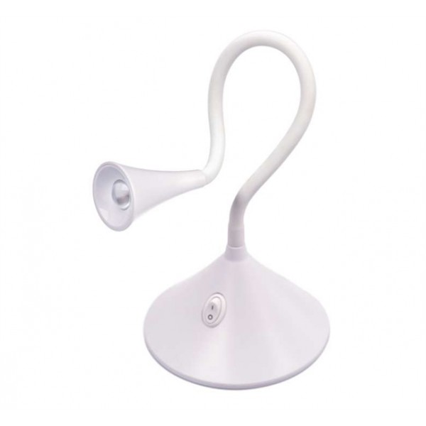 LED stolná lampa Cora, biela