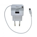 USB nabíjací adaptér, navíjací kábel micro USB + 1x USB, Solight DC39