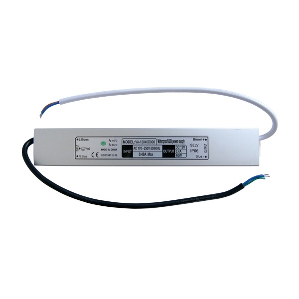 Zdroj spínaný pre LED diódy + pásiky 12V/40W/3,3A