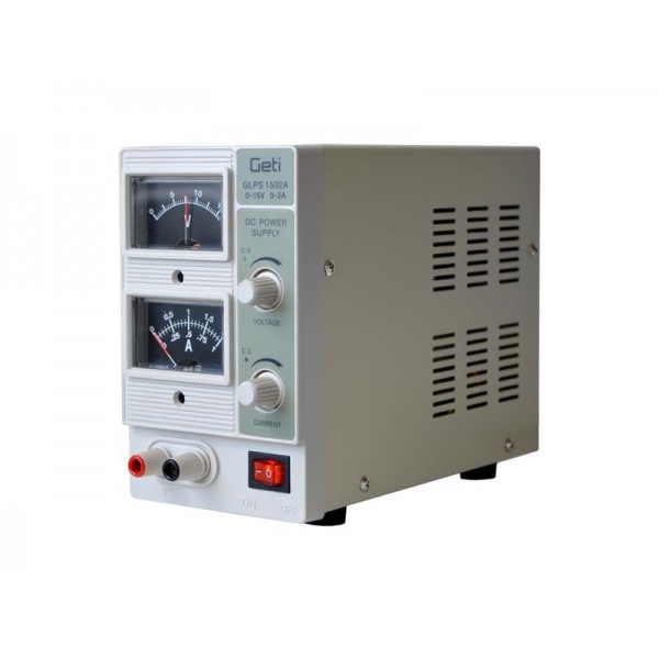 Zdroj laboratórny Geti QJ1502A 0-15V/ 0-2A