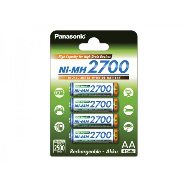HR6 AA 3HGAE/4BE HICAP 2700 PANASONIC, nabíjacie 4 kusy