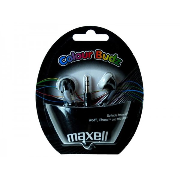Slúchadla Maxell 303483 Colour Budz Black