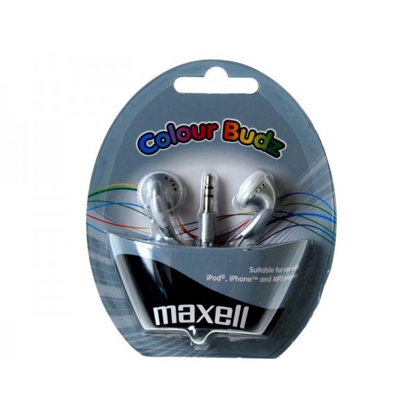 Slúchadla Maxell 303362 Colour Budz Silver
