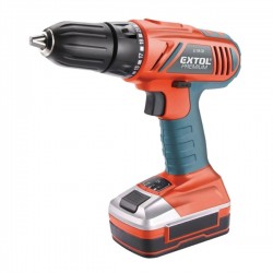 Skrutkovač aku, 18V Li-ion, 1500mAh, EXTOL PREMIUM, LI 18 CD