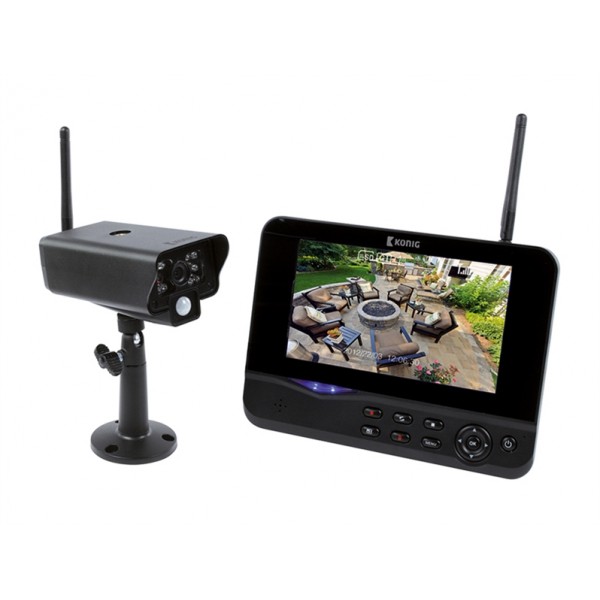Bezdrôtový zabezpečovací systém 2,4 GHz + 7 LCD monitor (SAS-TRANS60)