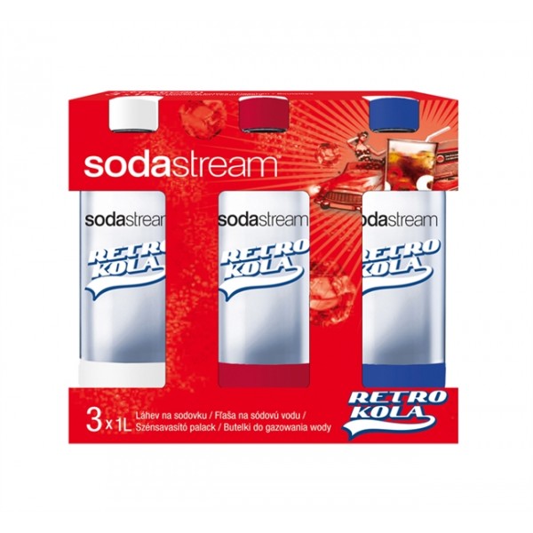 Sodastream fľaša Tripack 1l RETRO KOLA