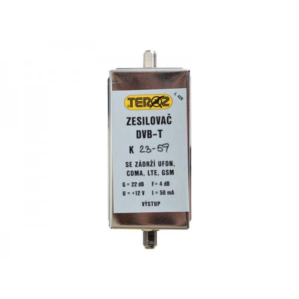 Anténny zosilňovač s filtrom LTE+GSM+UFON+CDMA F-F Teroz 428X